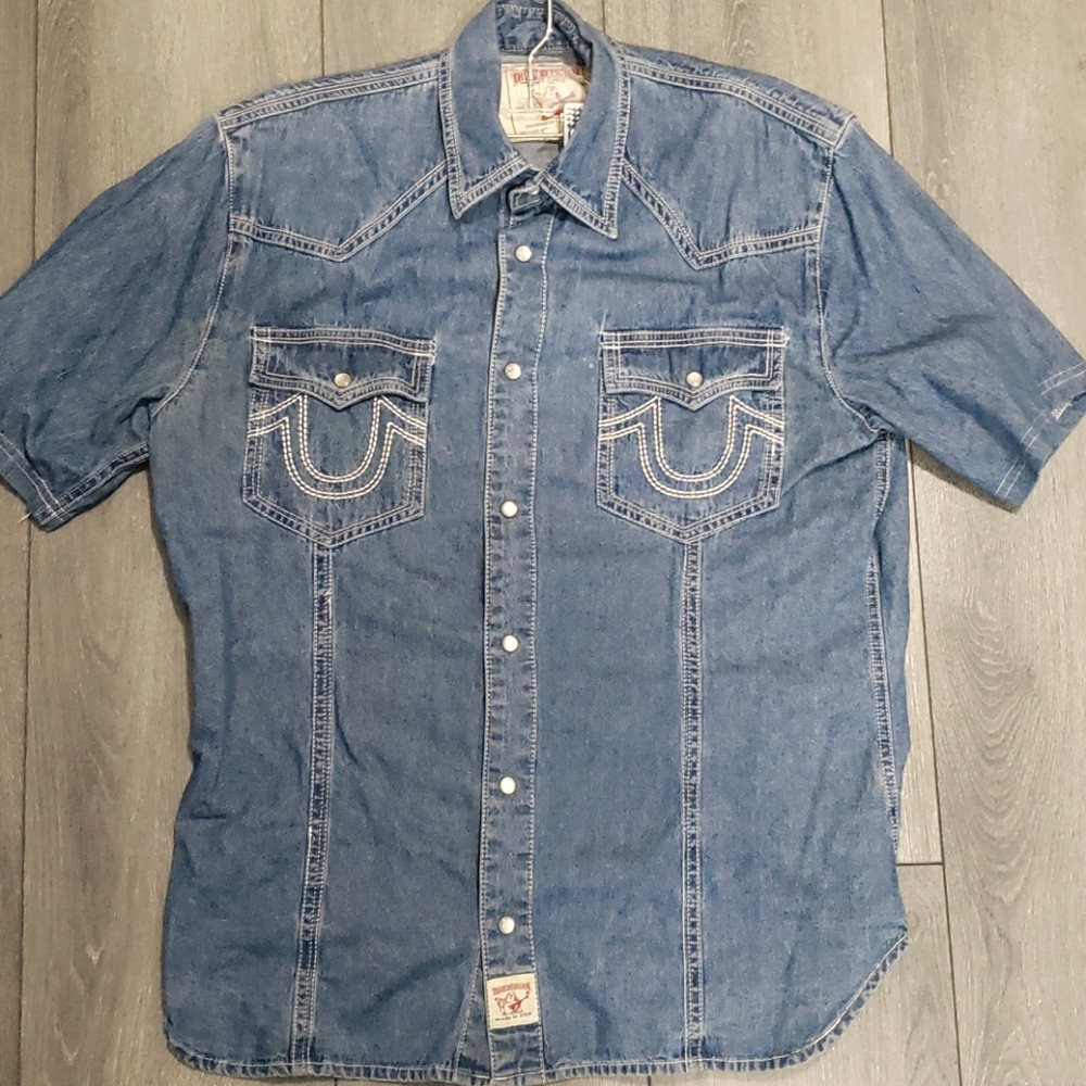 True Religion Denim Button Down
